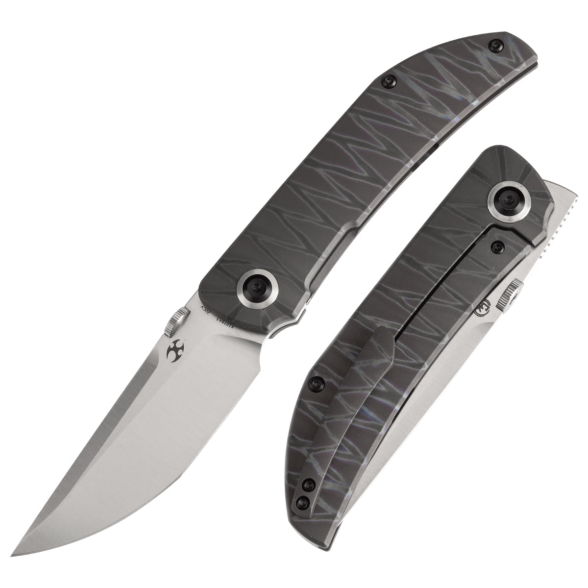 Kansept Tarkin CPM-20CV钢 钛柄 K1078A3 火焰纹 1480