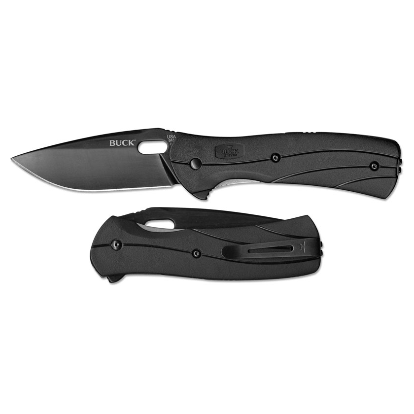 Buck 0845BKS-B Vantage 420HC 不锈钢 黑色玻璃增强聚合物 黑色 400