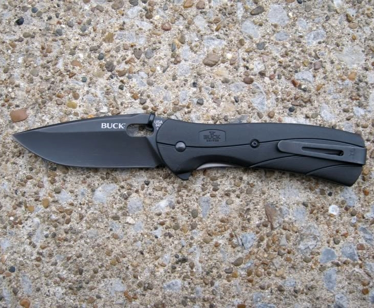 Buck 0845BKS-B Vantage 420HC 不锈钢 黑色玻璃增强聚合物 黑色 400