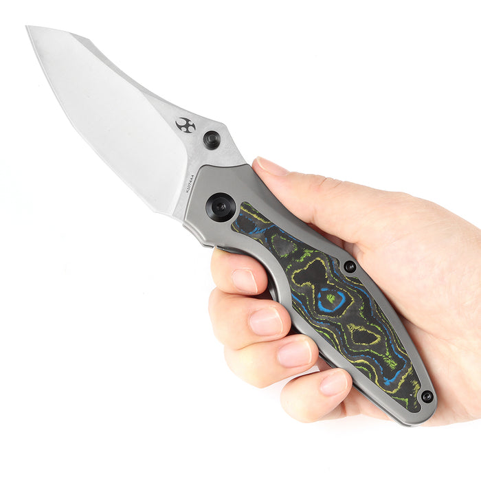 Kansept Knives Baba Yaga CPM-20CV钢 钛合金+碳纤维柄 K1074A4 1800