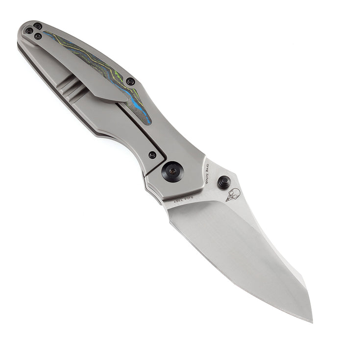 Kansept Knives Baba Yaga CPM-20CV钢 钛合金+碳纤维柄 K1074A4 1800