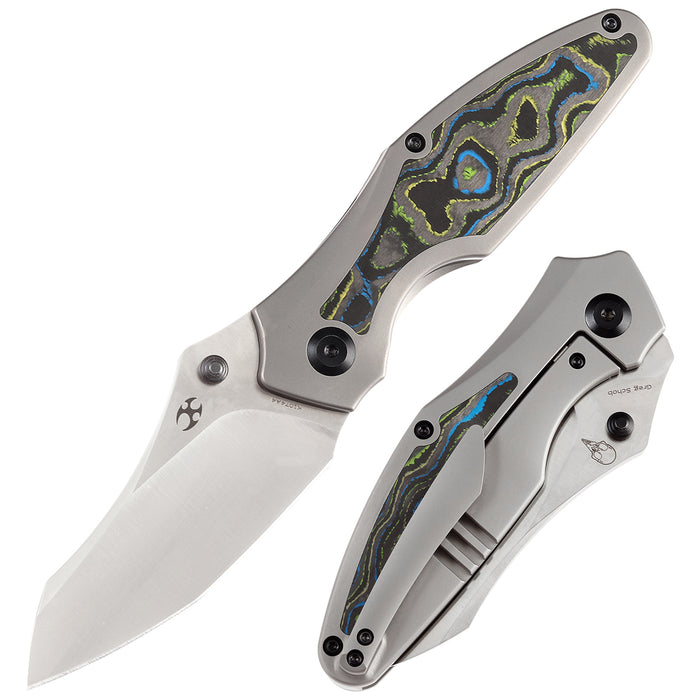 Kansept Knives Baba Yaga CPM-20CV钢 钛合金+碳纤维柄 K1074A4 1800