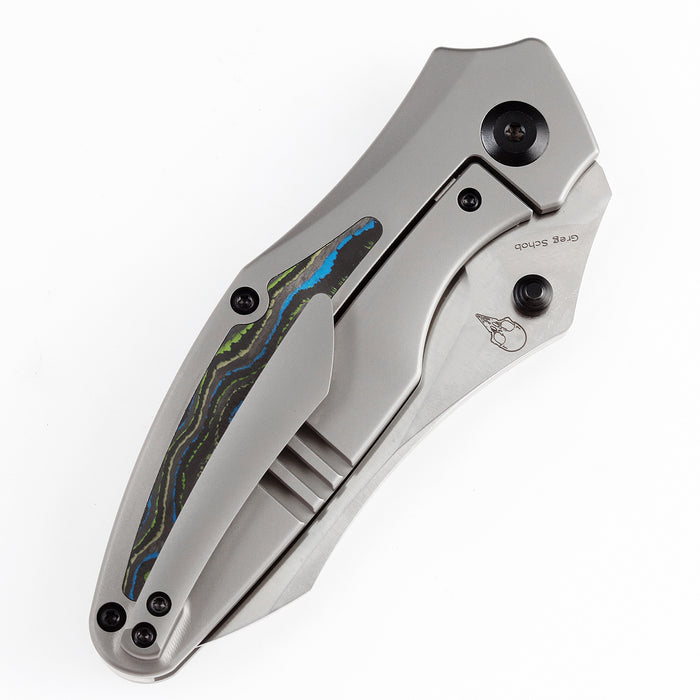Kansept Knives Baba Yaga CPM-20CV钢 钛合金+碳纤维柄 K1074A4 1800