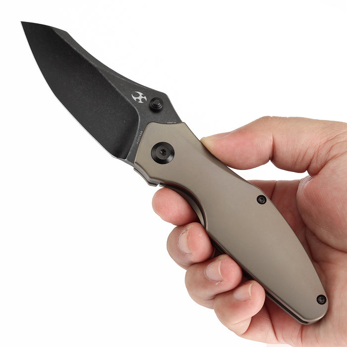 Kansept Knives Baba Yaga CPM-20CV钢 钛合金柄 K1074A6 棕色 1399
