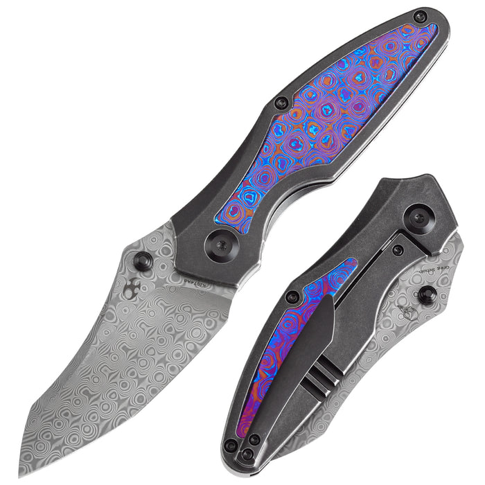 Kansept Knives Baba Yaga 大马士革钢 钛合金柄 K1074A8 黑色 2350