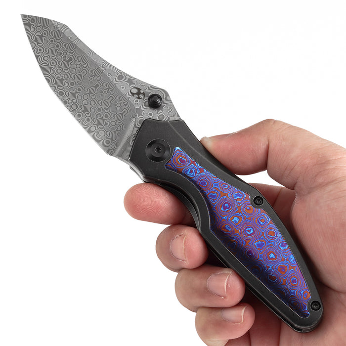 Kansept Knives Baba Yaga 大马士革钢 钛合金柄 K1074A8 黑色 2350