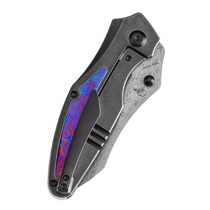 Kansept Knives Baba Yaga 大马士革钢 钛合金柄 K1074A8 黑色 2350