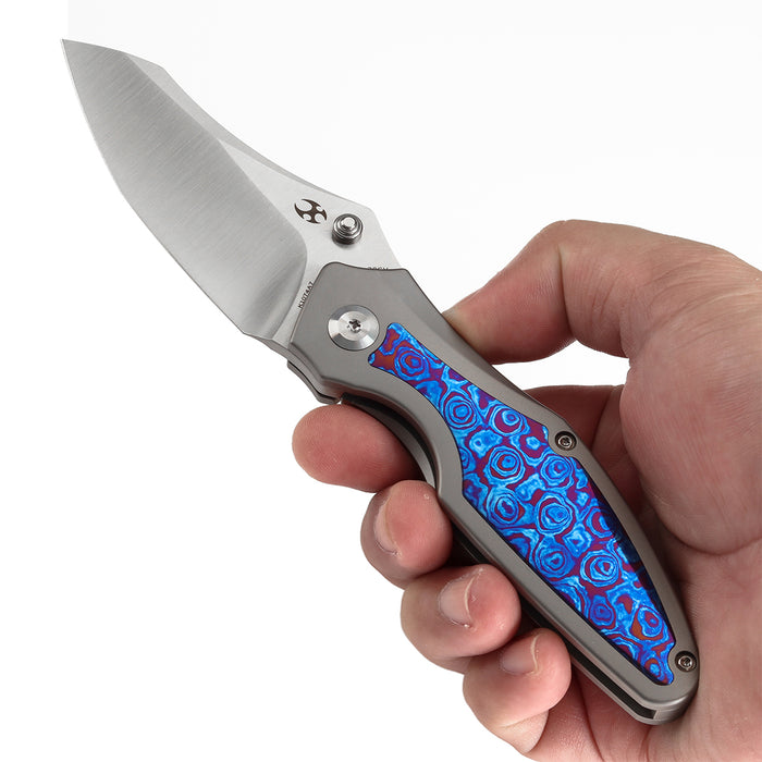 Kansept Knives Baba Yaga 大马士革钢 钛合金柄钛马 K1074A7 黑色 2350