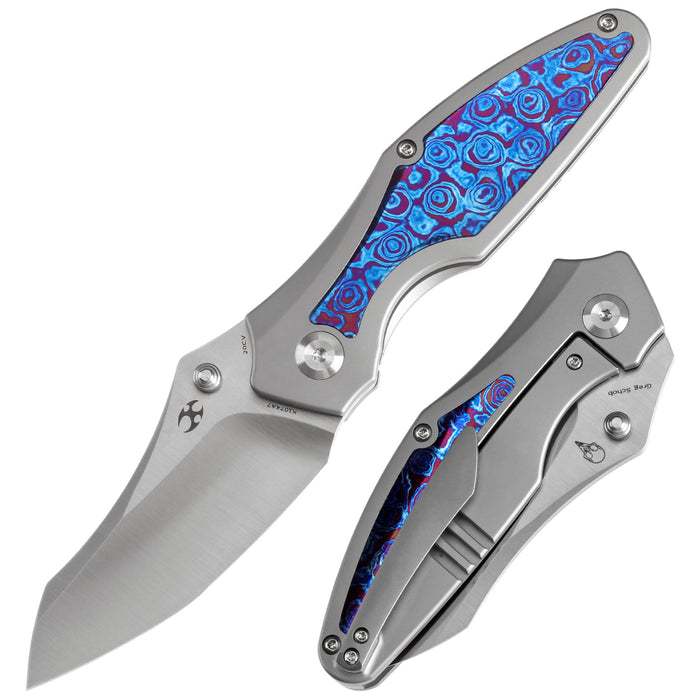 Kansept Knives Baba Yaga 大马士革钢 钛合金柄钛马 K1074A7 黑色 2350