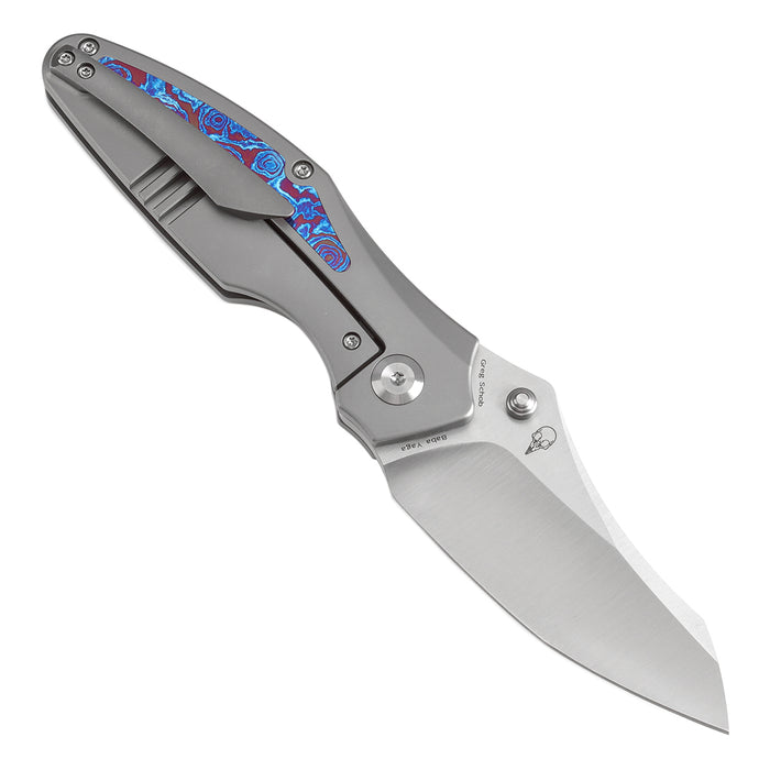 Kansept Knives Baba Yaga 大马士革钢 钛合金柄钛马 K1074A7 黑色 2350