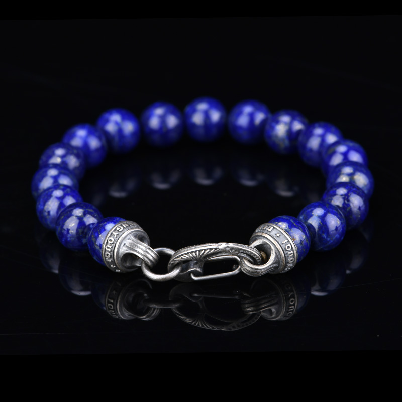 DYQ Jewelry 青金 大 男生轻奢珠链手链