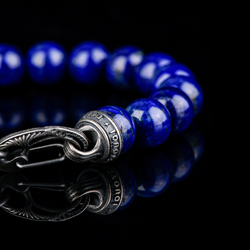 DYQ Jewelry 青金 大 男生轻奢珠链手链