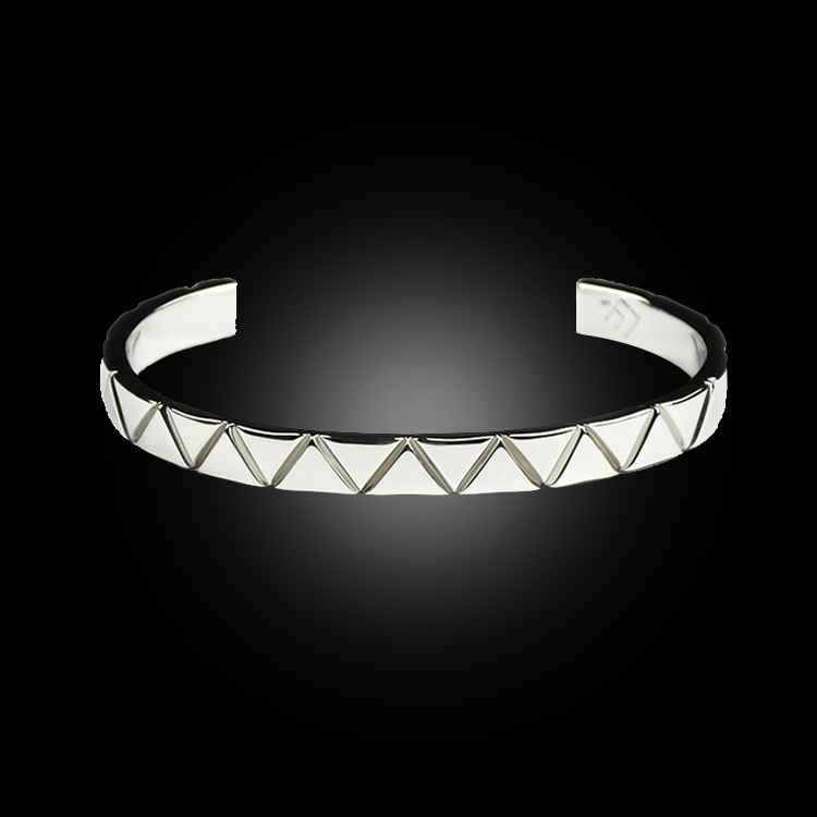 DYQ Jewelry 光束 925银 男士极简手镯绅士珠宝