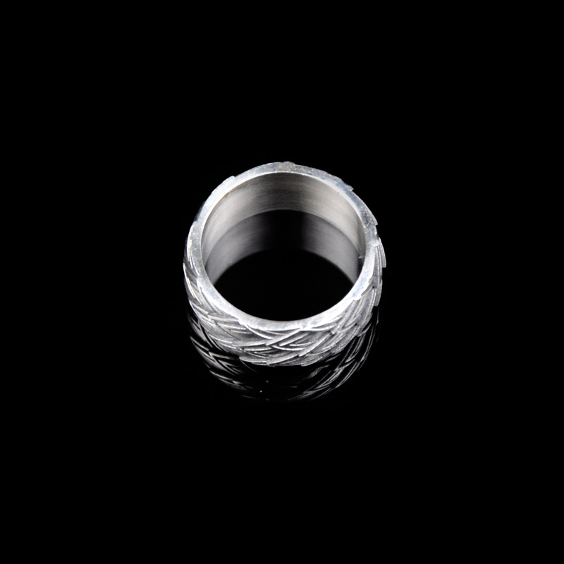 DYQ Jewelry 龙鳞 925银 男士极简轻奢戒指