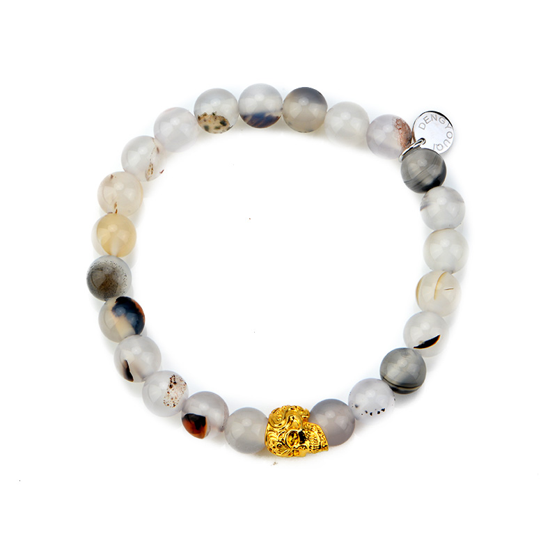 DYQ Jewelry 极简 珊瑚石男生轻奢珠链手链
