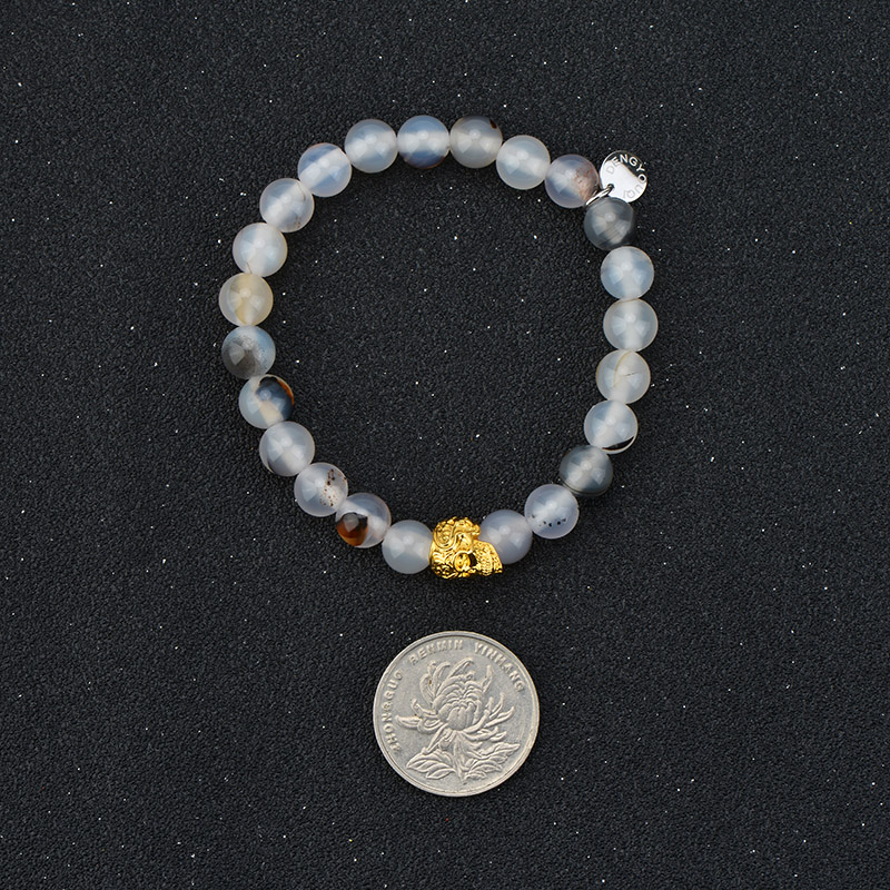 DYQ Jewelry 极简 珊瑚石男生轻奢珠链手链