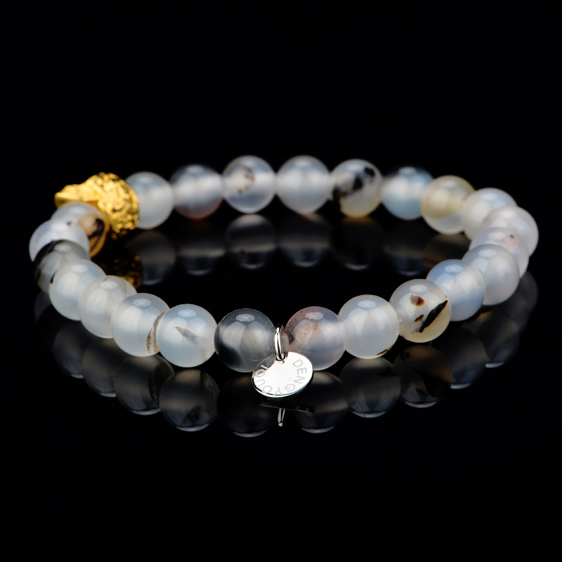 DYQ Jewelry 极简 珊瑚石男生轻奢珠链手链