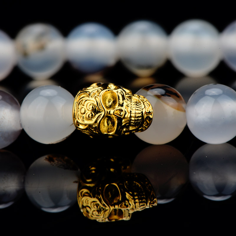 DYQ Jewelry 极简 珊瑚石男生轻奢珠链手链