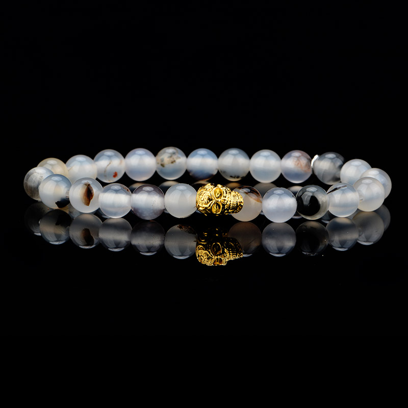 DYQ Jewelry 极简 珊瑚石男生轻奢珠链手链