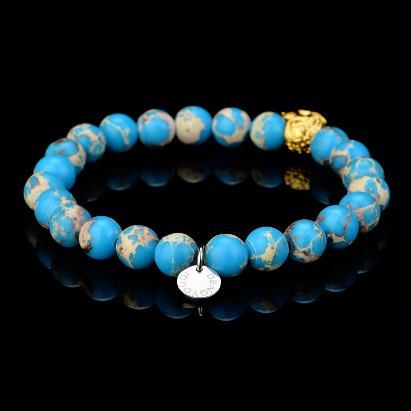 DYQ Jewelry 极简 寿山石男生轻奢珠链手链