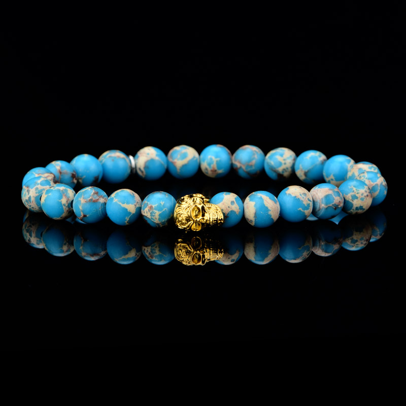 DYQ Jewelry 极简 寿山石男生轻奢珠链手链