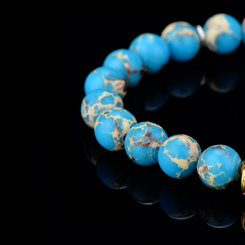 DYQ Jewelry 极简 寿山石男生轻奢珠链手链