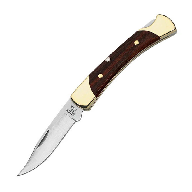 Buck Knives 0055BRS-B 420HC钢 乌木/黄铜柄 540