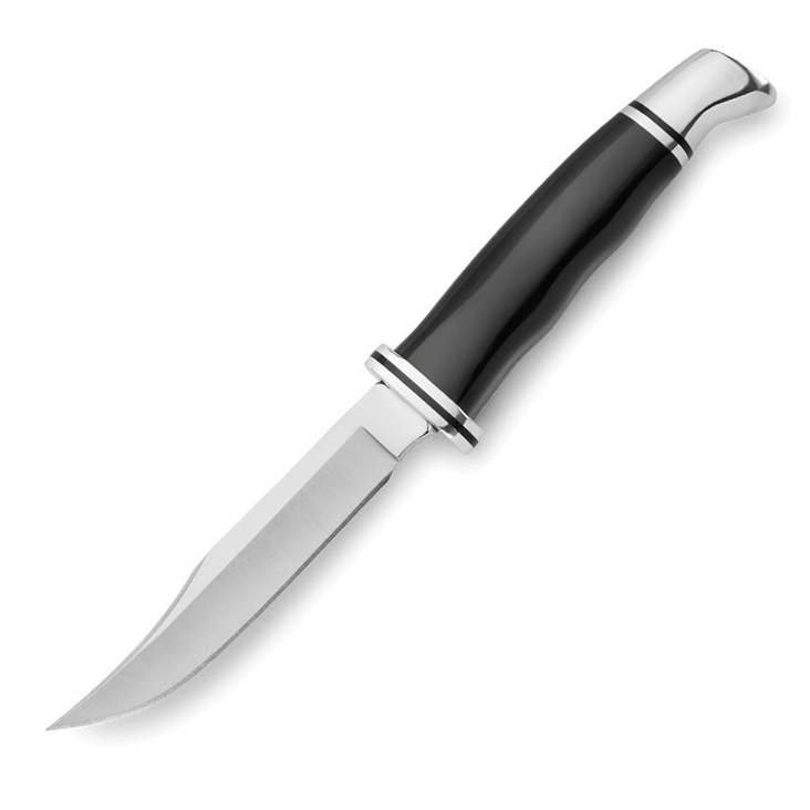Buck Knives 0102BKS-B 420HC钢 黑色酚醛树脂柄 带铝制柄头和护手 580