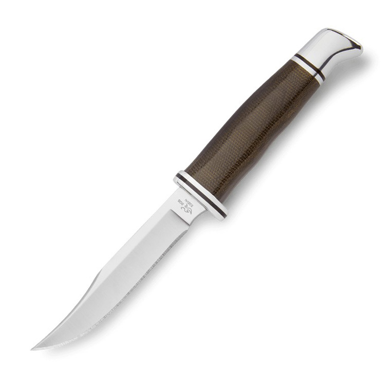 Buck Knives 0102BKS-B S35VN钢 绿色帆布米卡塔柄 带铝制柄头和护手 1160