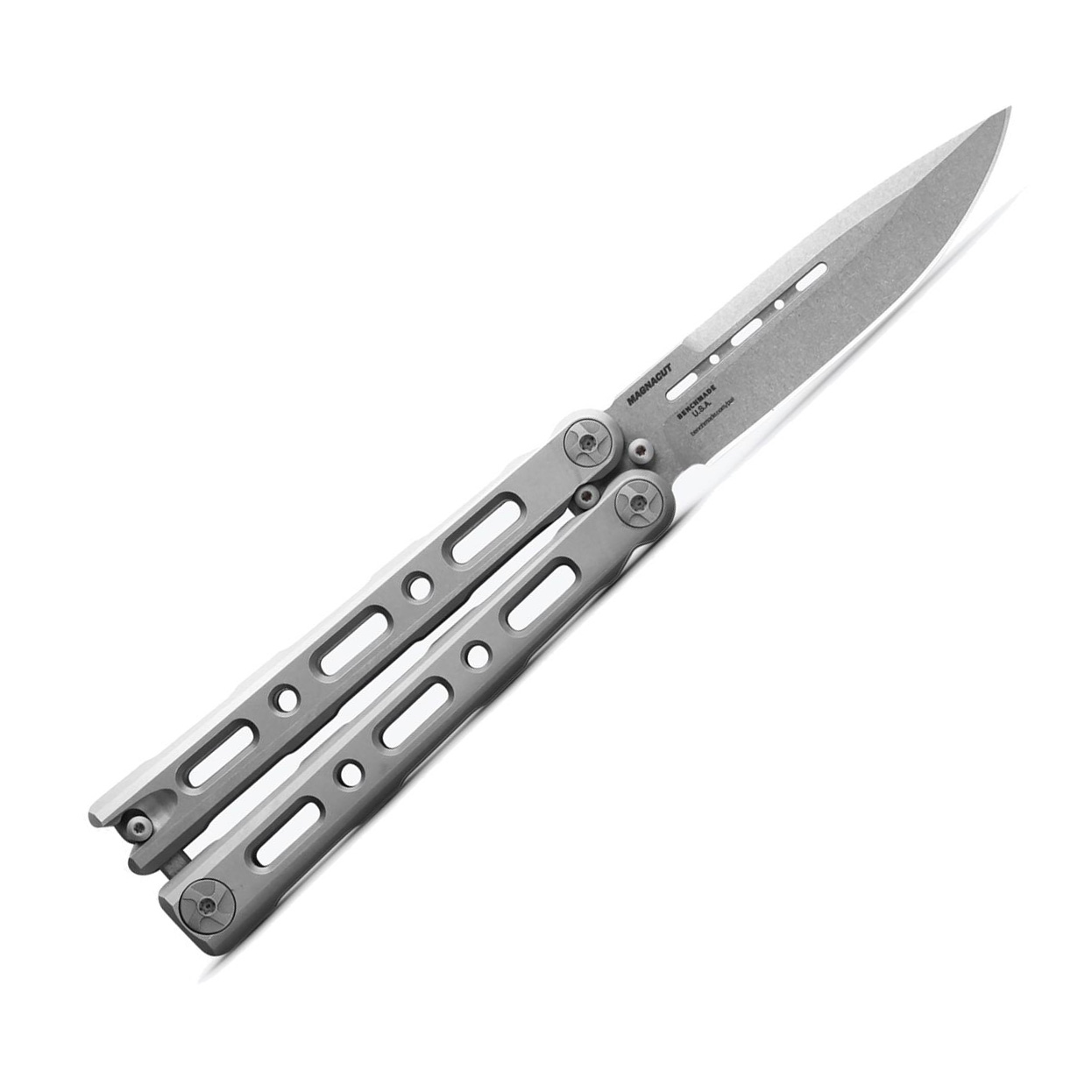 🆕 Benchmade 82 Laro CPM-MagnaCut钢 钛合金柄 Balisong 蝴蝶刀 4280