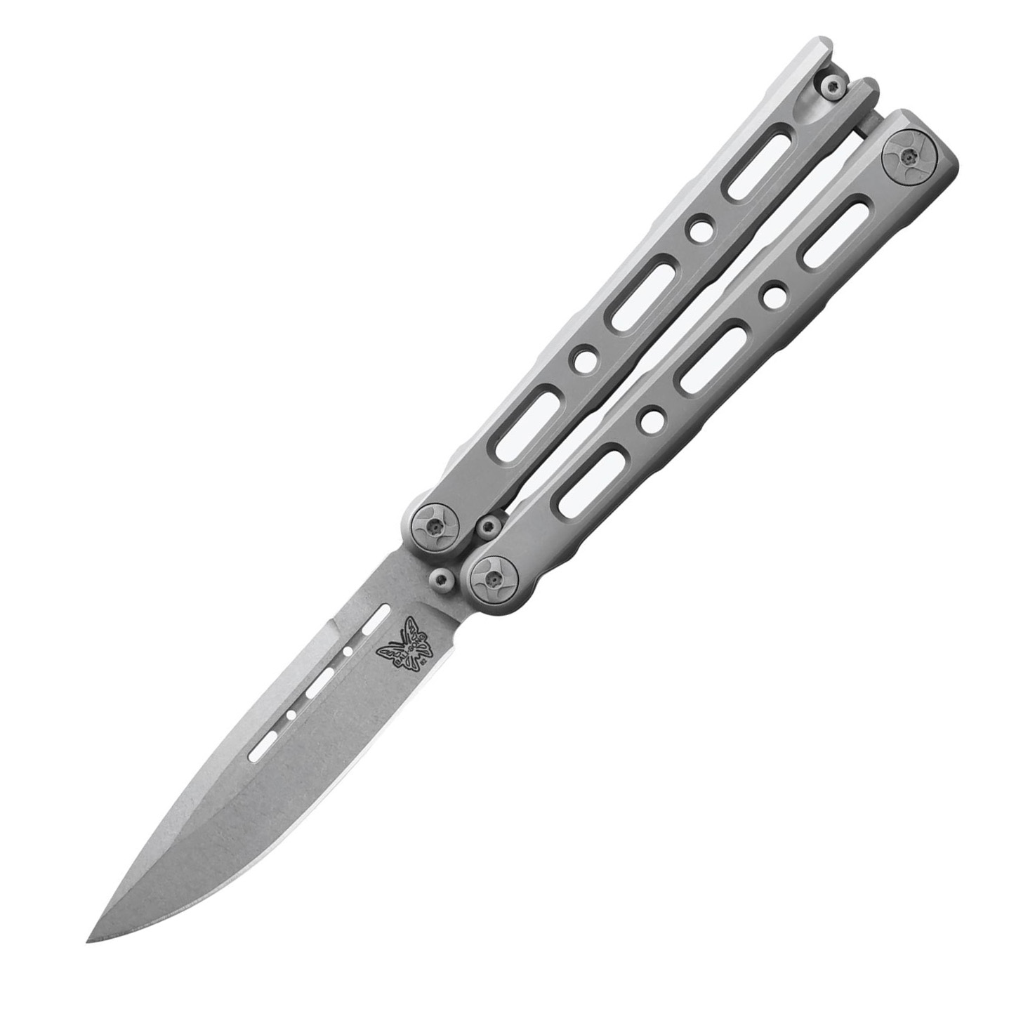 🆕 Benchmade 82 Laro CPM-MagnaCut钢 钛合金柄 Balisong 蝴蝶刀 4280