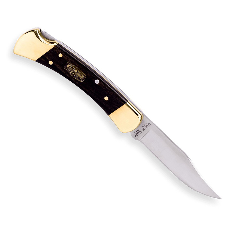 🚫 Buck Knives 0110BRS60TH-B MagnaCut钢 乌木镶嵌黄铜垫块 60周年限量版 2000