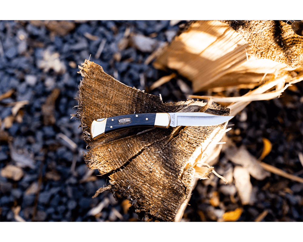 🚫 Buck Knives 0110BRS60TH-B MagnaCut钢 乌木镶嵌黄铜垫块 60周年限量版 2000