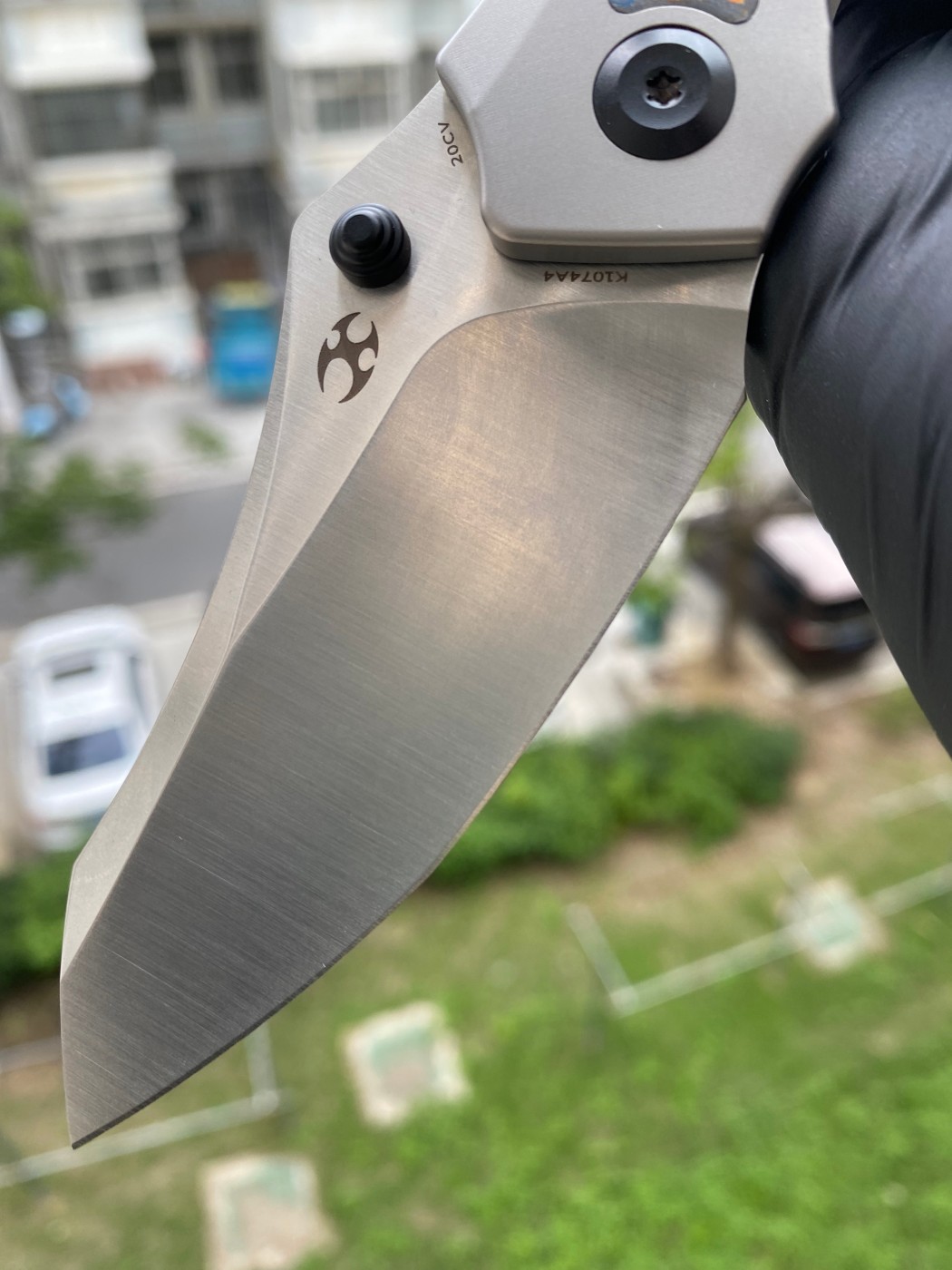 Kansept Knives Baba Yaga CPM-20CV钢 钛合金+碳纤维柄 K1074A4 1800