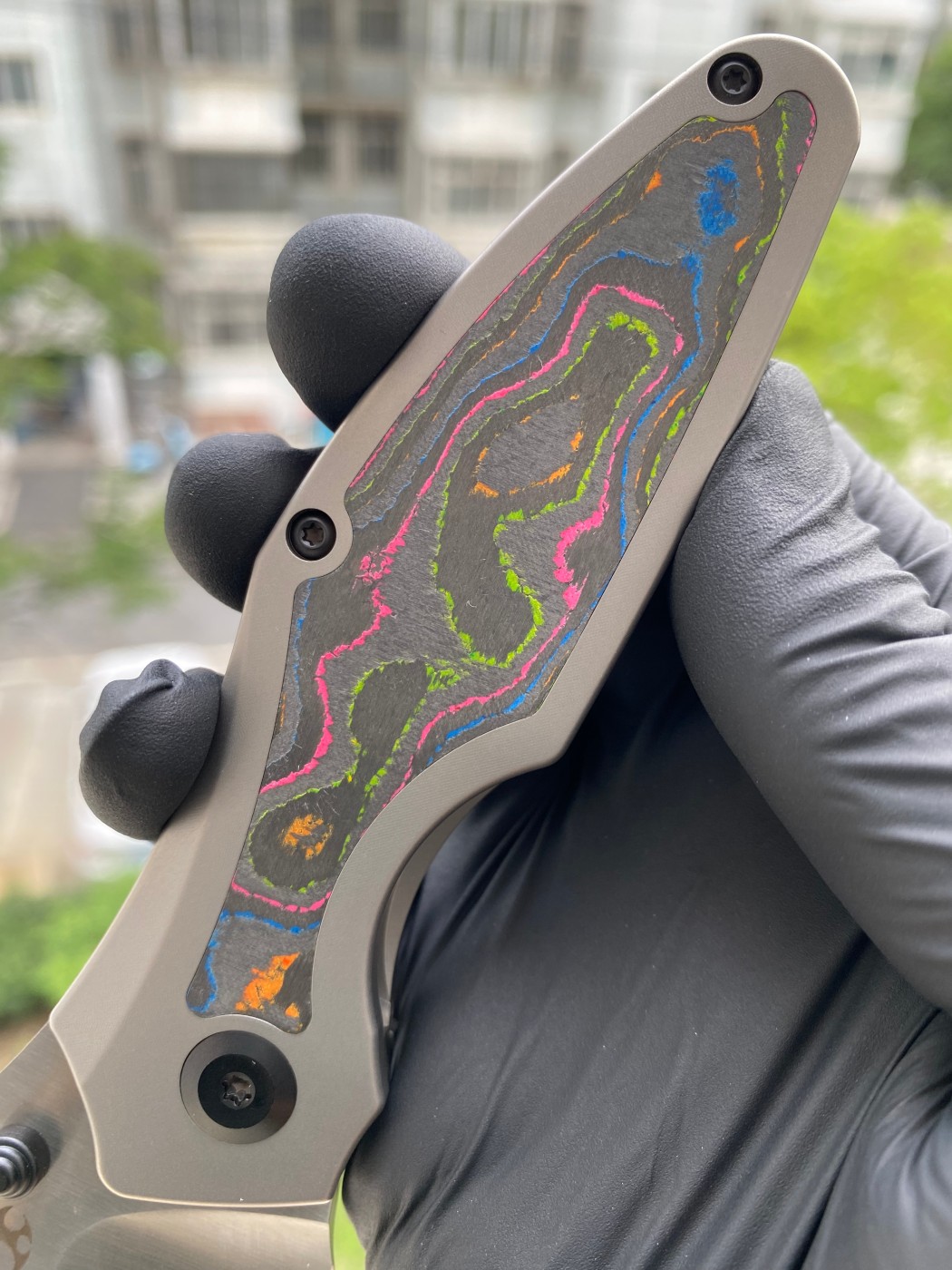 Kansept Knives Baba Yaga CPM-20CV钢 钛合金+碳纤维柄 K1074A4 1800