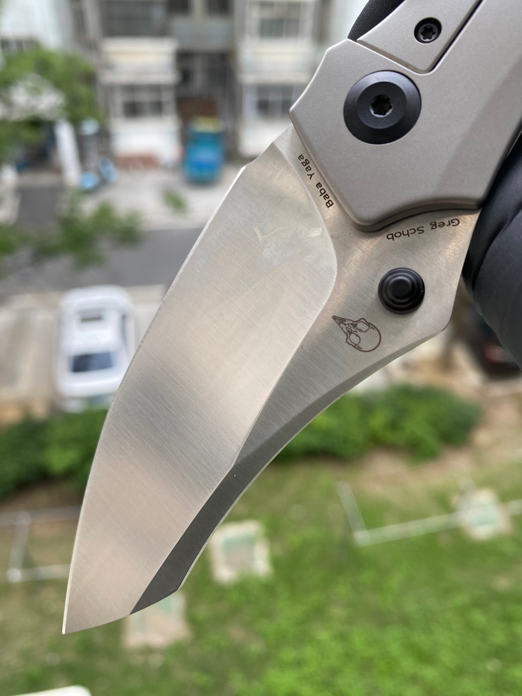 Kansept Knives Baba Yaga CPM-20CV钢 钛合金+碳纤维柄 K1074A4 1800