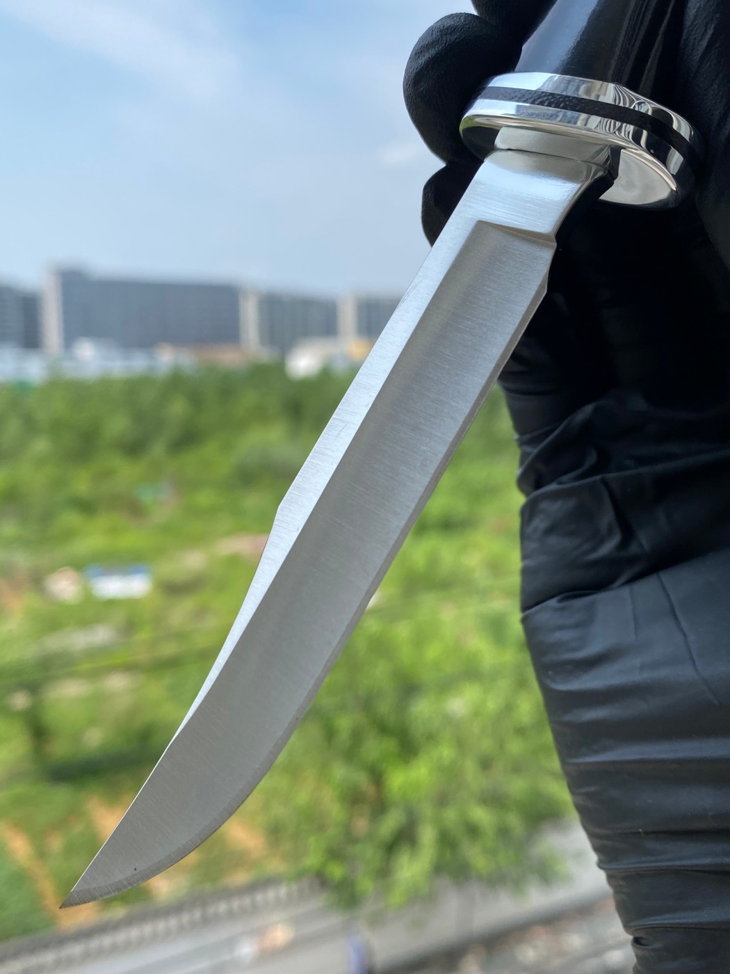 Buck Knives 0102BKS-B 420HC钢 黑色酚醛树脂柄 带铝制柄头和护手 580