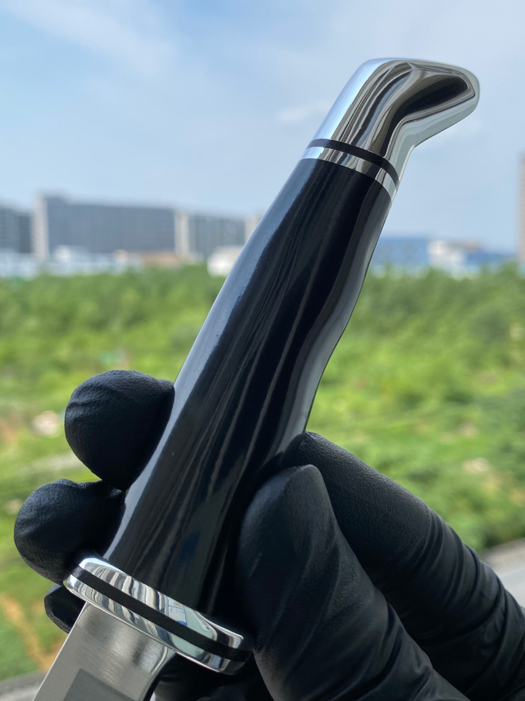 Buck Knives 0102BKS-B 420HC钢 黑色酚醛树脂柄 带铝制柄头和护手 580