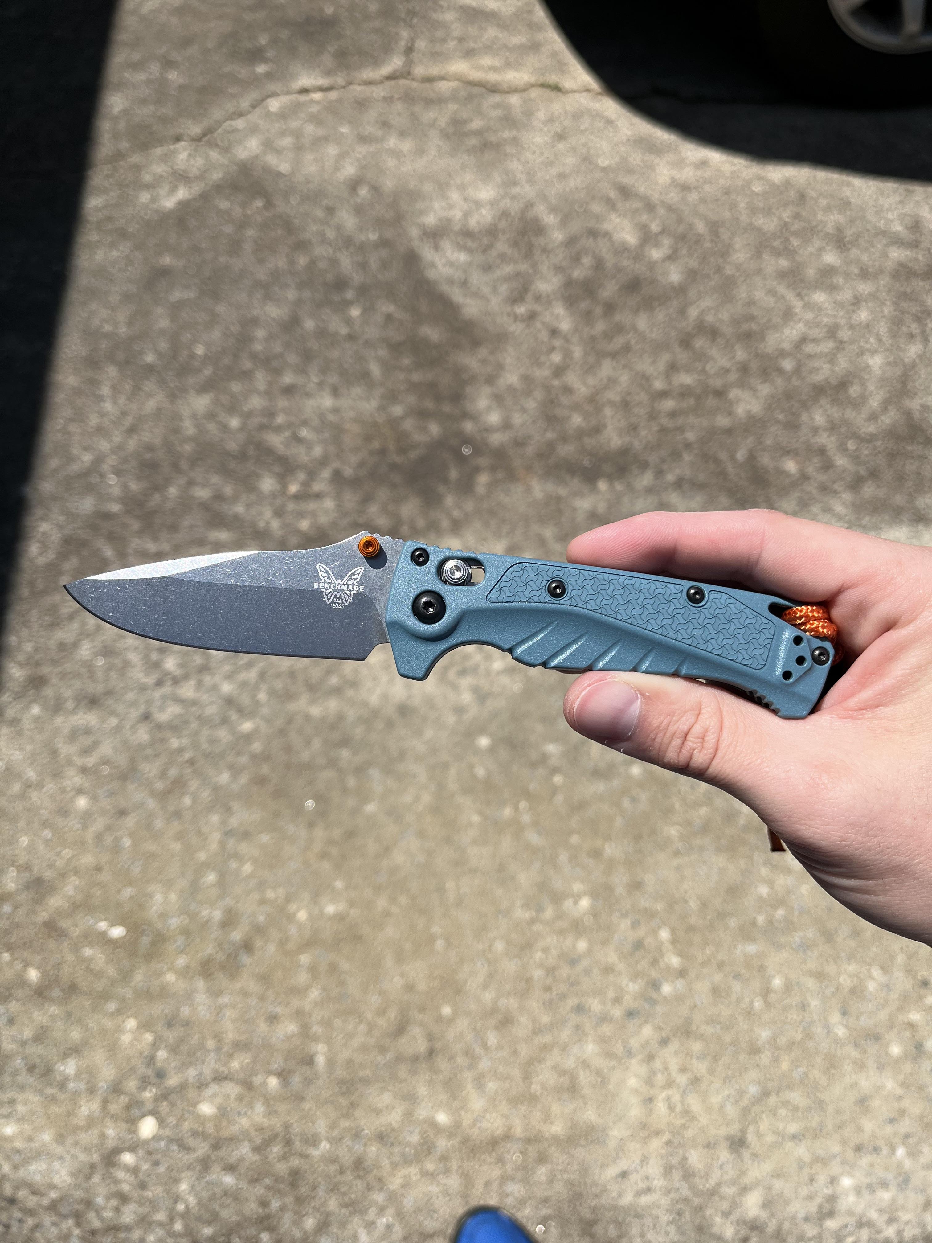 Benchmade Water Adira CPM-MagnaCut钢 Grivory手柄 18060 深蓝色 1650