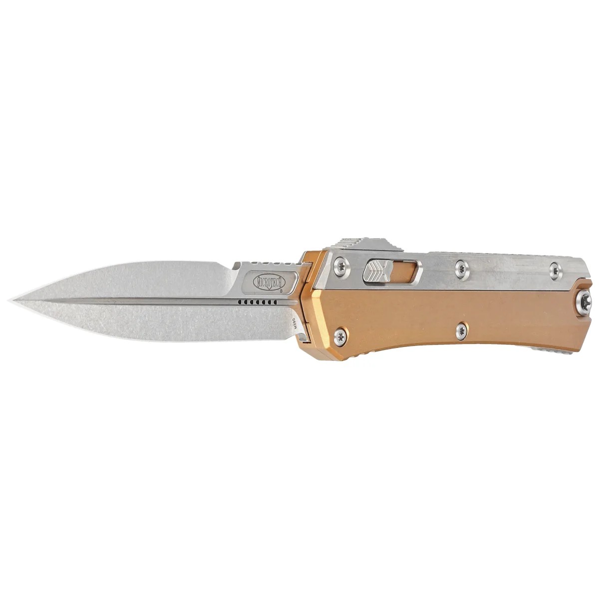Microtech 184-10TA Glykon M390钢 钛/铝双拼色柄 4800
