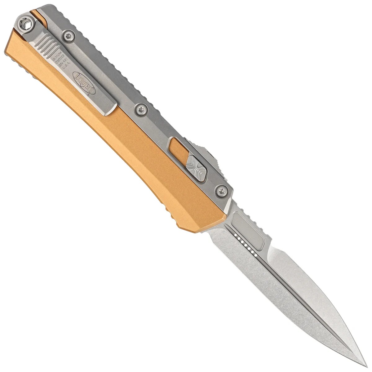 Microtech 184-10TA Glykon M390钢 钛/铝双拼色柄 4800