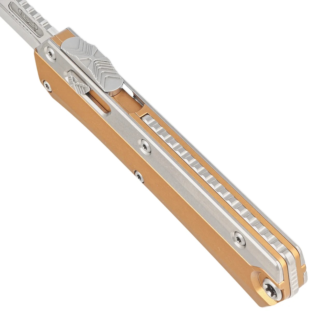Microtech 184-10TA Glykon M390钢 钛/铝双拼色柄 4800
