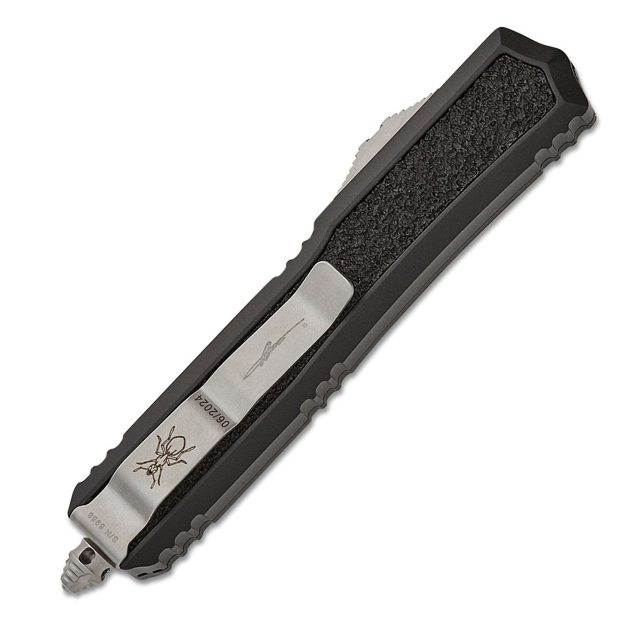 Microtech 206-4S M390钢 航空铝柄石英贴片 手签版双面蚂蚁 3750