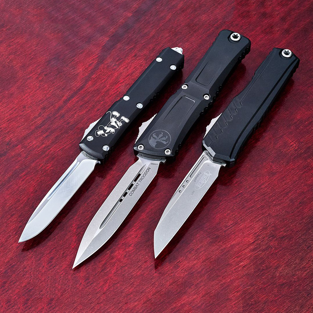 Microtech 1142-10AP M390MK钢 航空铝柄 3600