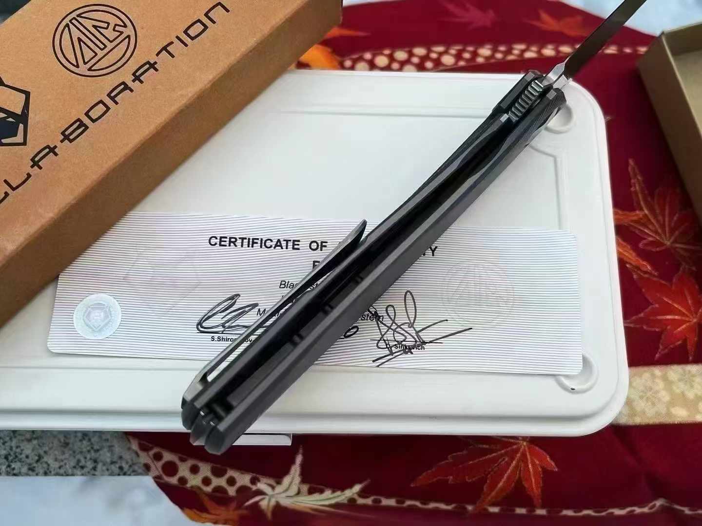 Shirogorov Sinkevich BIO M398钢 钛合金柄 熊头辛克维奇联名设计