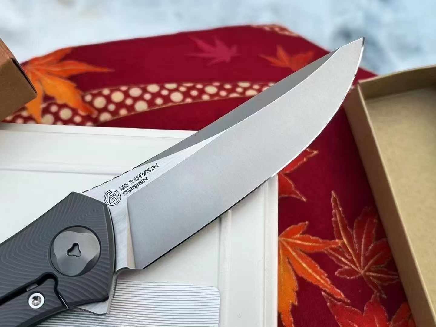 Shirogorov Sinkevich BIO M398钢 钛合金柄 熊头辛克维奇联名设计