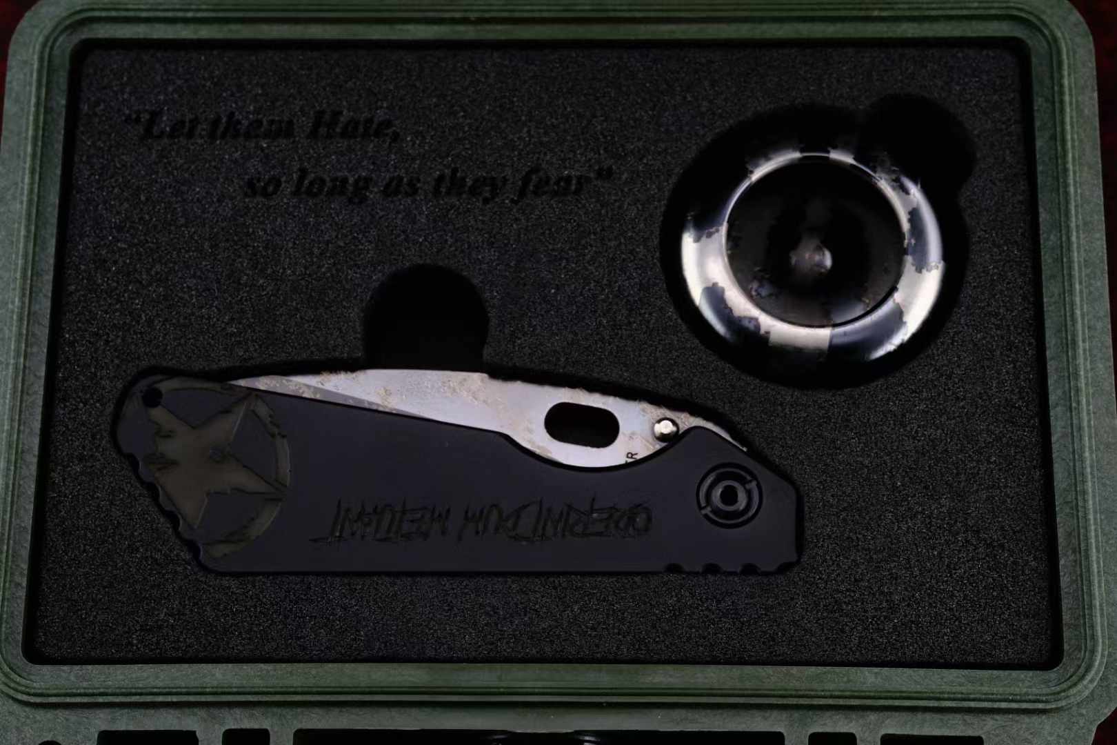 Strider SMF CTS-XHP钢 黑色铝柄雕刻贴片 美国挺进者悠悠球套装