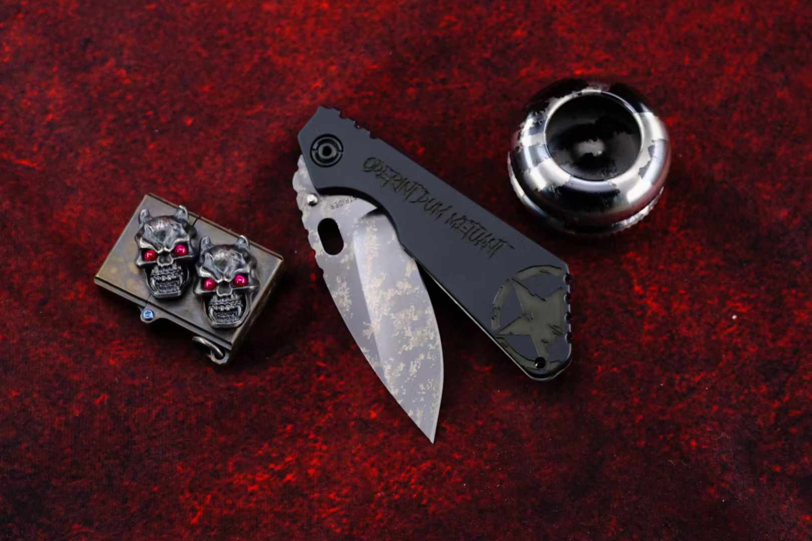Strider SMF CTS-XHP钢 黑色铝柄雕刻贴片 美国挺进者悠悠球套装
