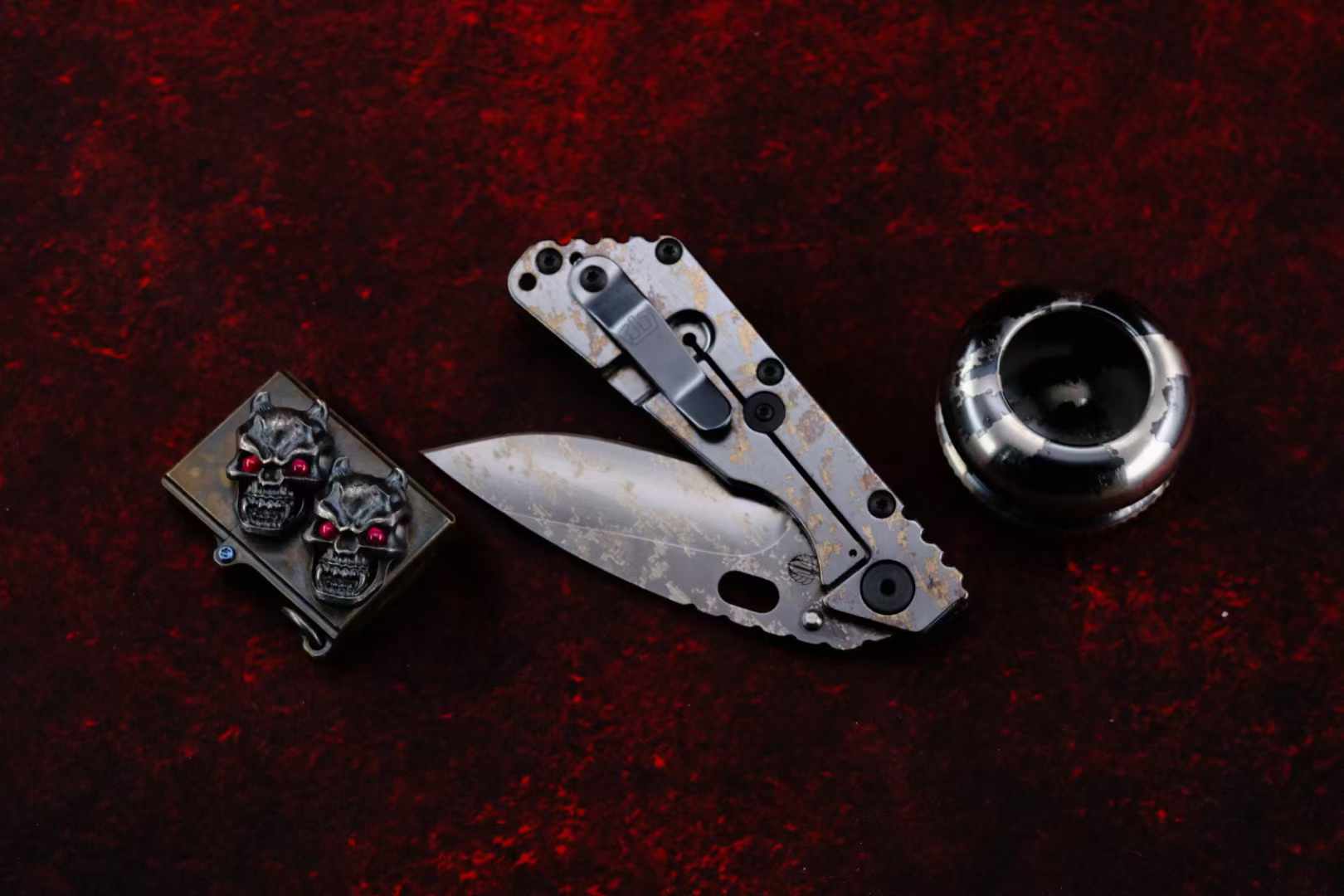 Strider SMF CTS-XHP钢 黑色铝柄雕刻贴片 美国挺进者悠悠球套装