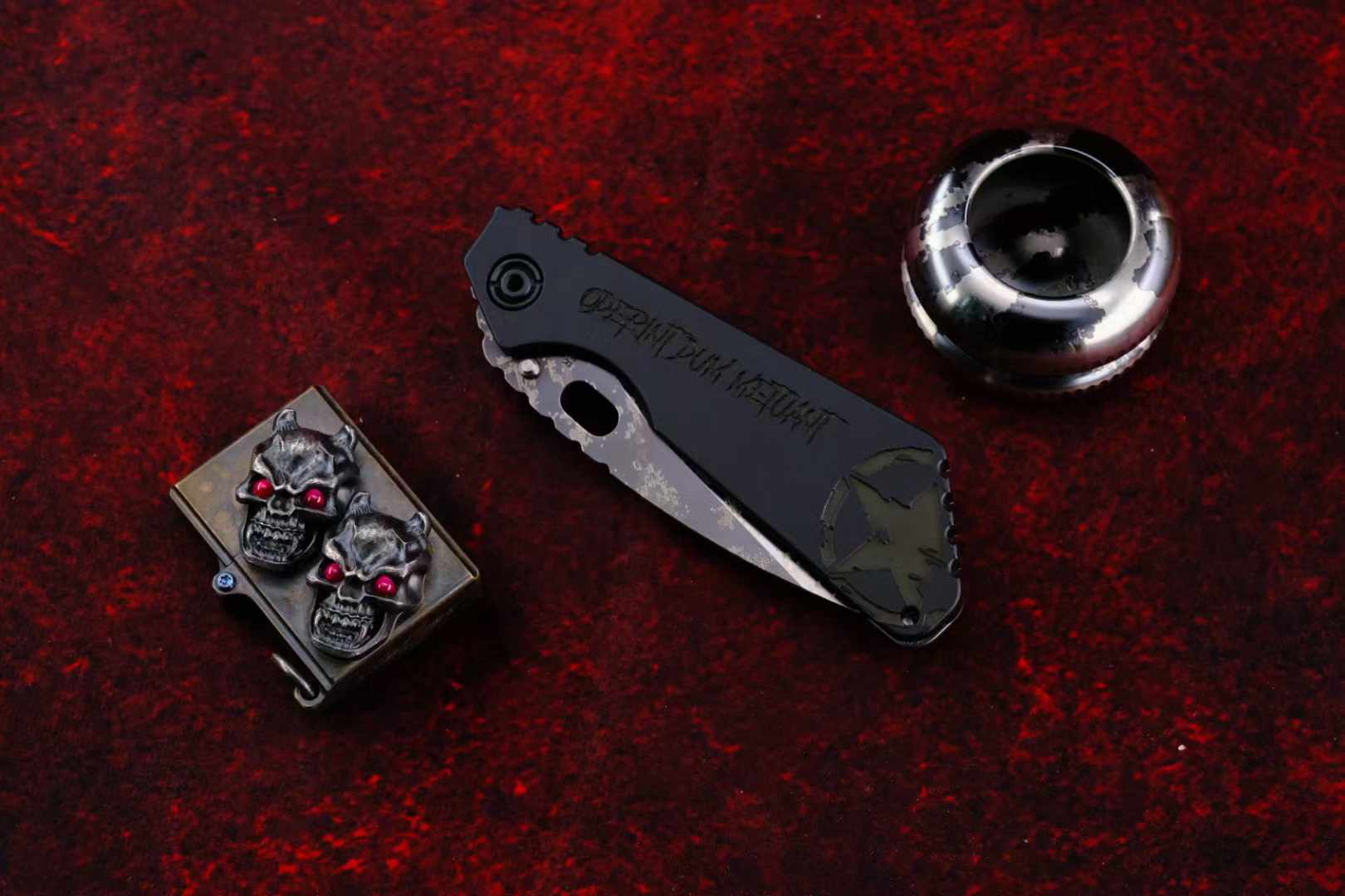 Strider SMF CTS-XHP钢 黑色铝柄雕刻贴片 美国挺进者悠悠球套装